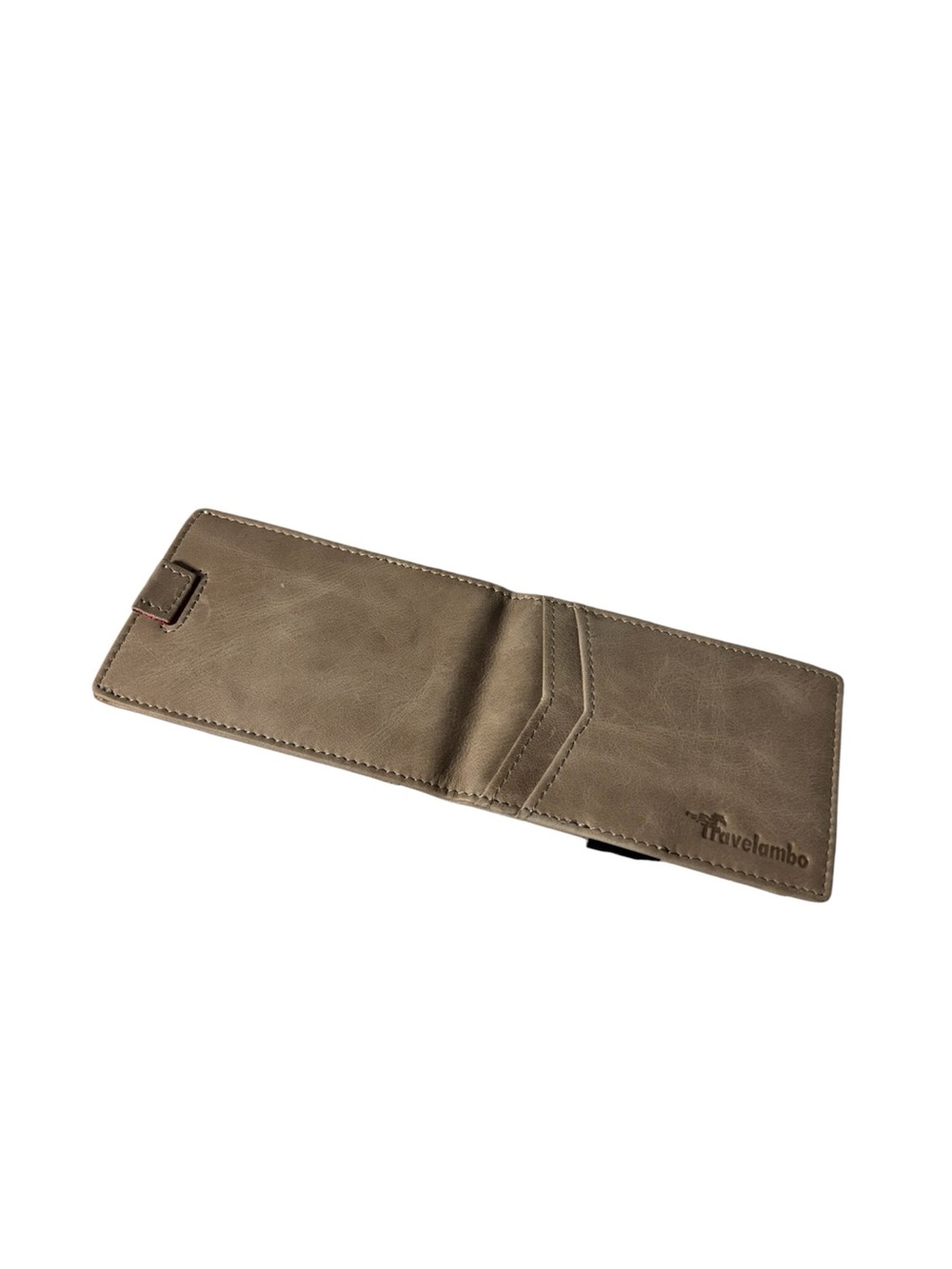 Travelambo Men's Bifold Wallet Light brown